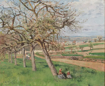 Reproduction du tableau « Pommiers en fleurs - Camille Pissarro » par Alpha Reproduction en peinture à l’huile