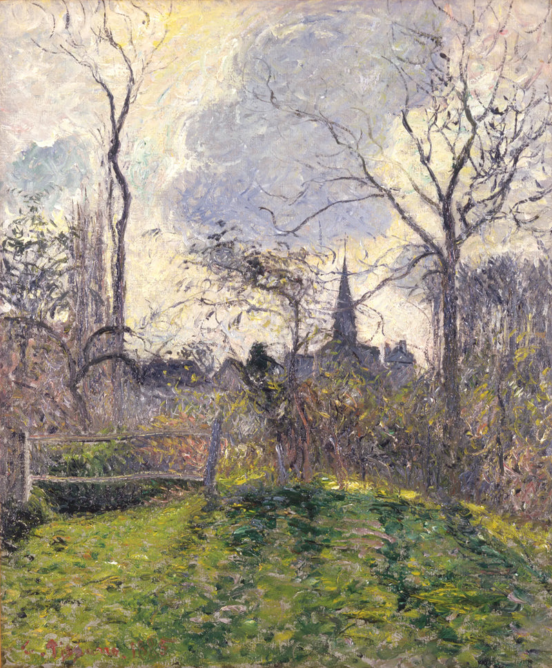 หอระฆังของ Bazincourt - Camille Pissarro
