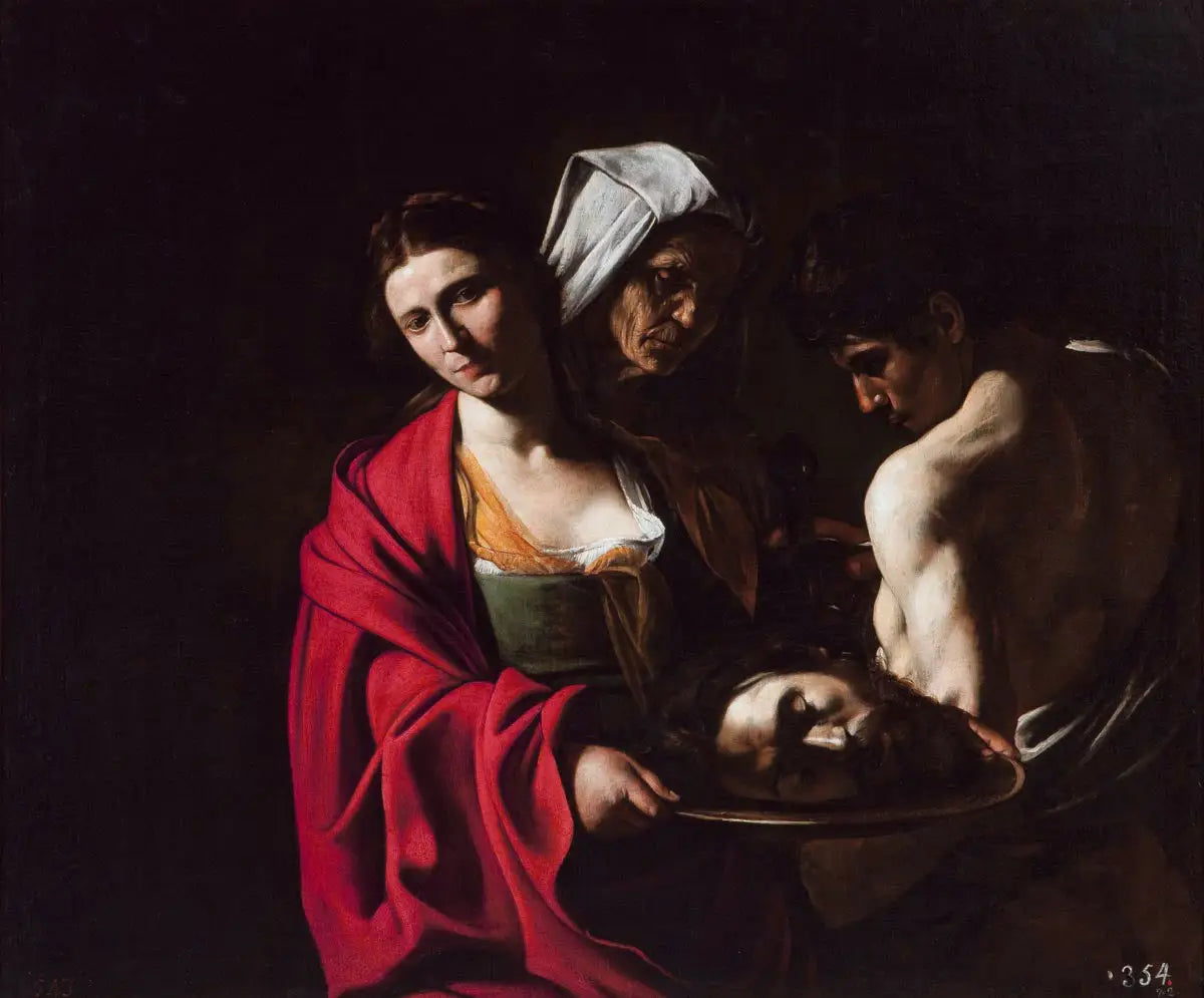 Reproduction du tableau « Salomé avec la tête de saint Jean-Baptiste - Le Caravage » par Alpha Reproduction en peinture à l’huile