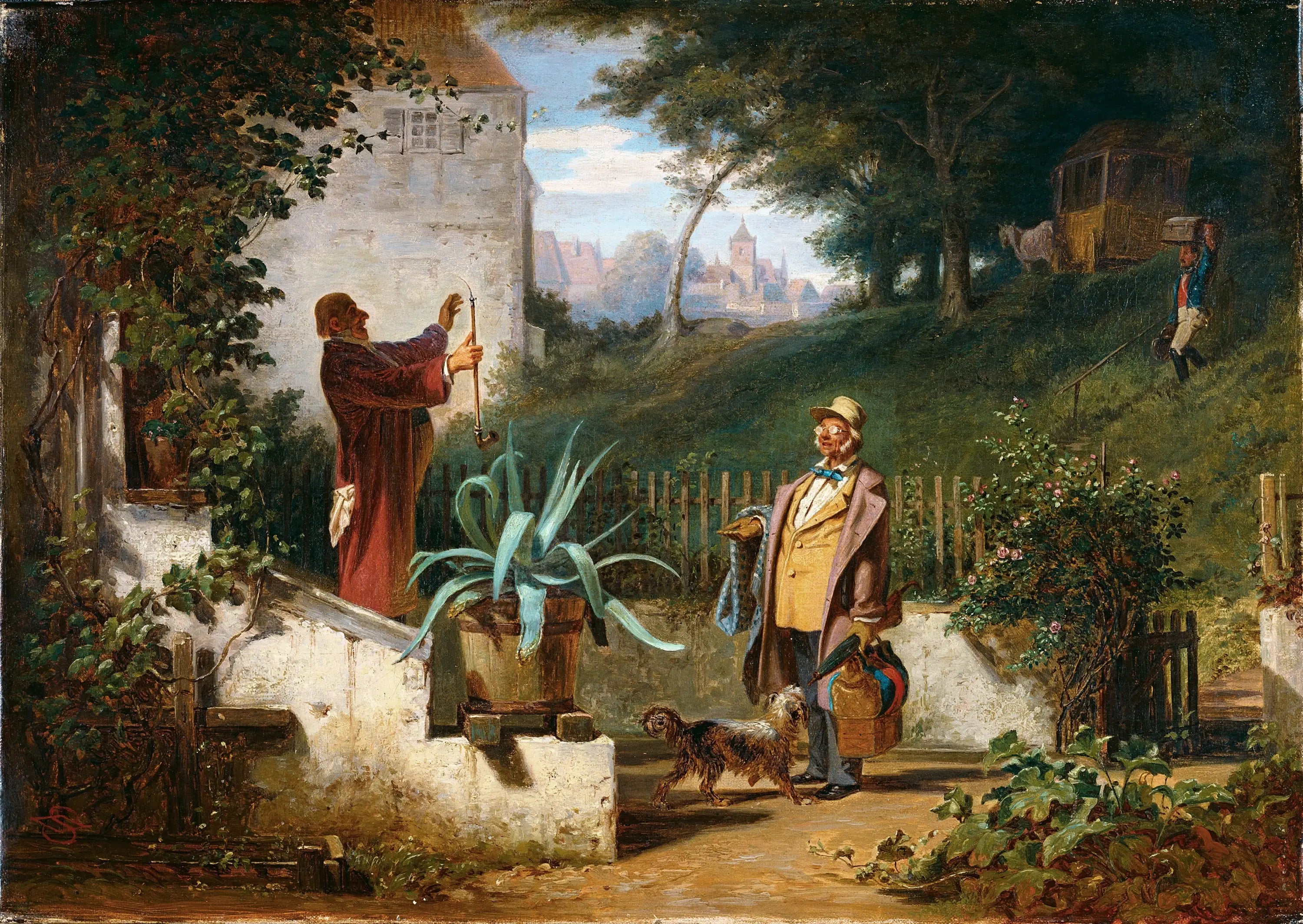 Les amis d’enfance - Carl Spitzweg - Alpha Reproduction