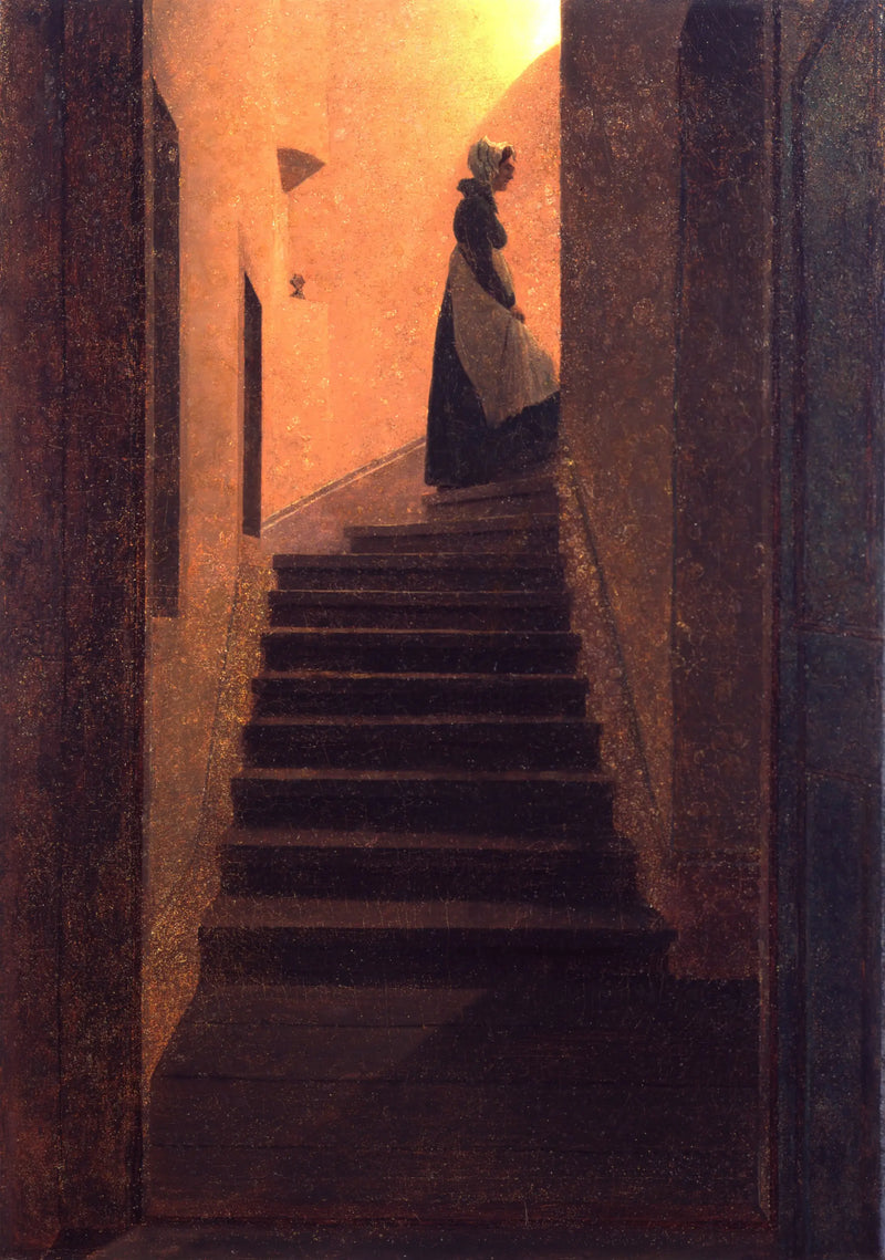 ผู้หญิงที่ก้าวสู่แสงสว่าง - Caspar David Friedrich