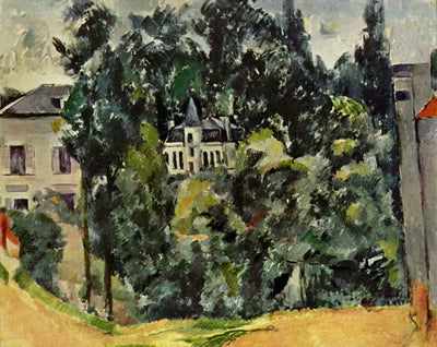 Reproduction du tableau « Château des environs de Paris - Paul Cézanne » par Alpha Reproduction en peinture à l’huile