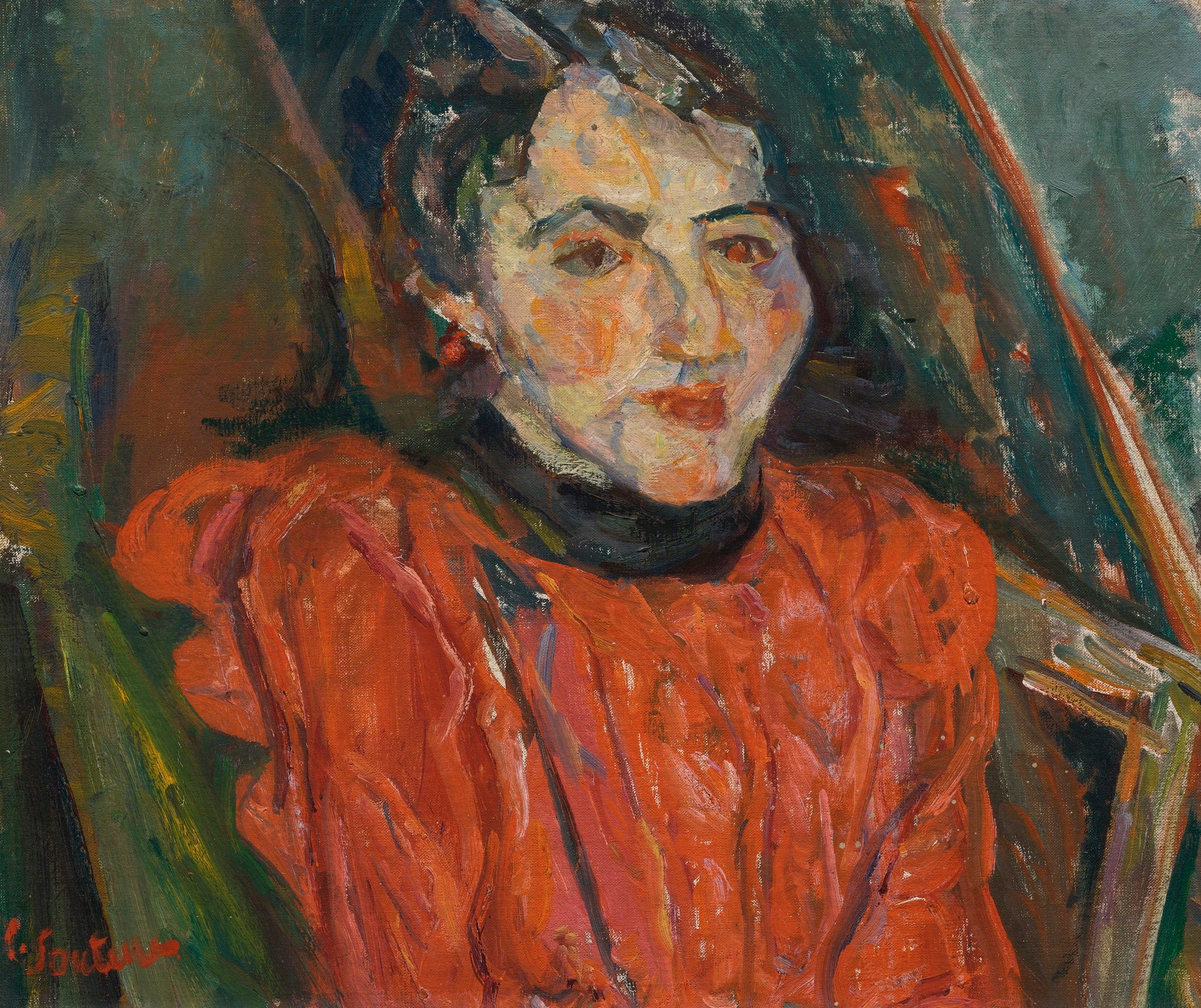Portrait de Madame X - Portrait Rose - Chaim Soutine