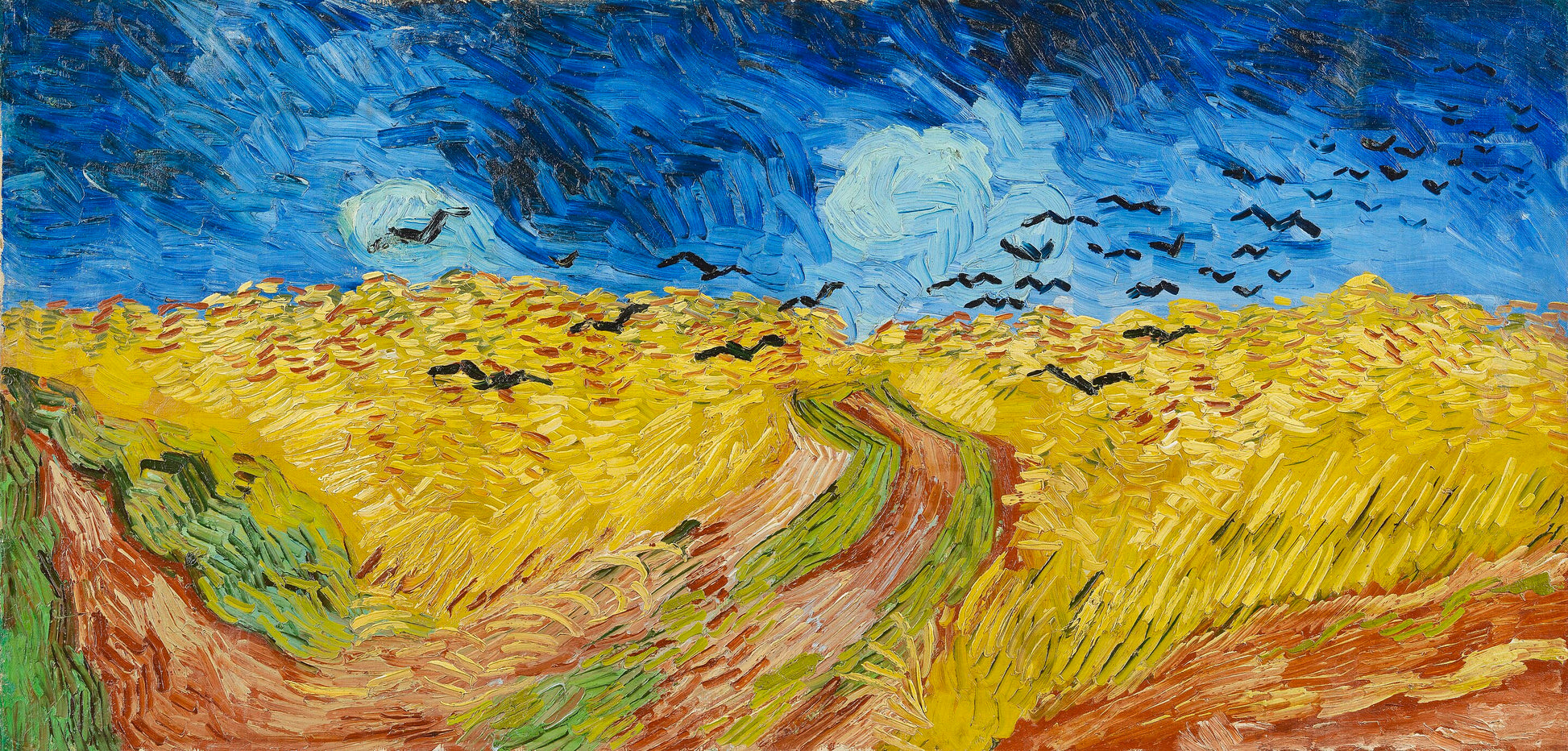ทุ่งข้าวสาลีกับฝูงกา - Vincent van Gogh