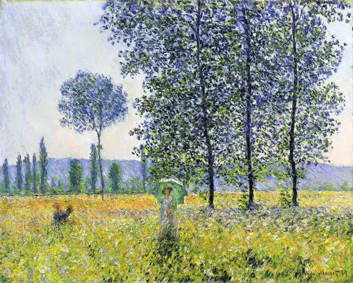 🎨 ทุ่งนาในฤดูใบไม้ผลิ – Claude Monet, ประมาณปี 1887