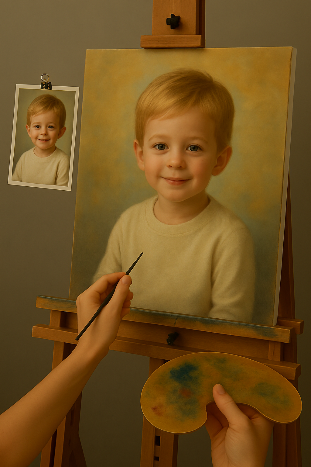 🎨 ภาพวาดเด็กปรับแต่งได้ – ภาพวาดสีน้ำมันที่ไม่เหมือนใคร