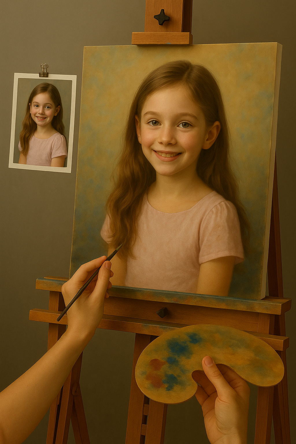 🎨 ภาพวาดเด็กปรับแต่งได้ – ภาพวาดสีน้ำมันที่ไม่เหมือนใคร