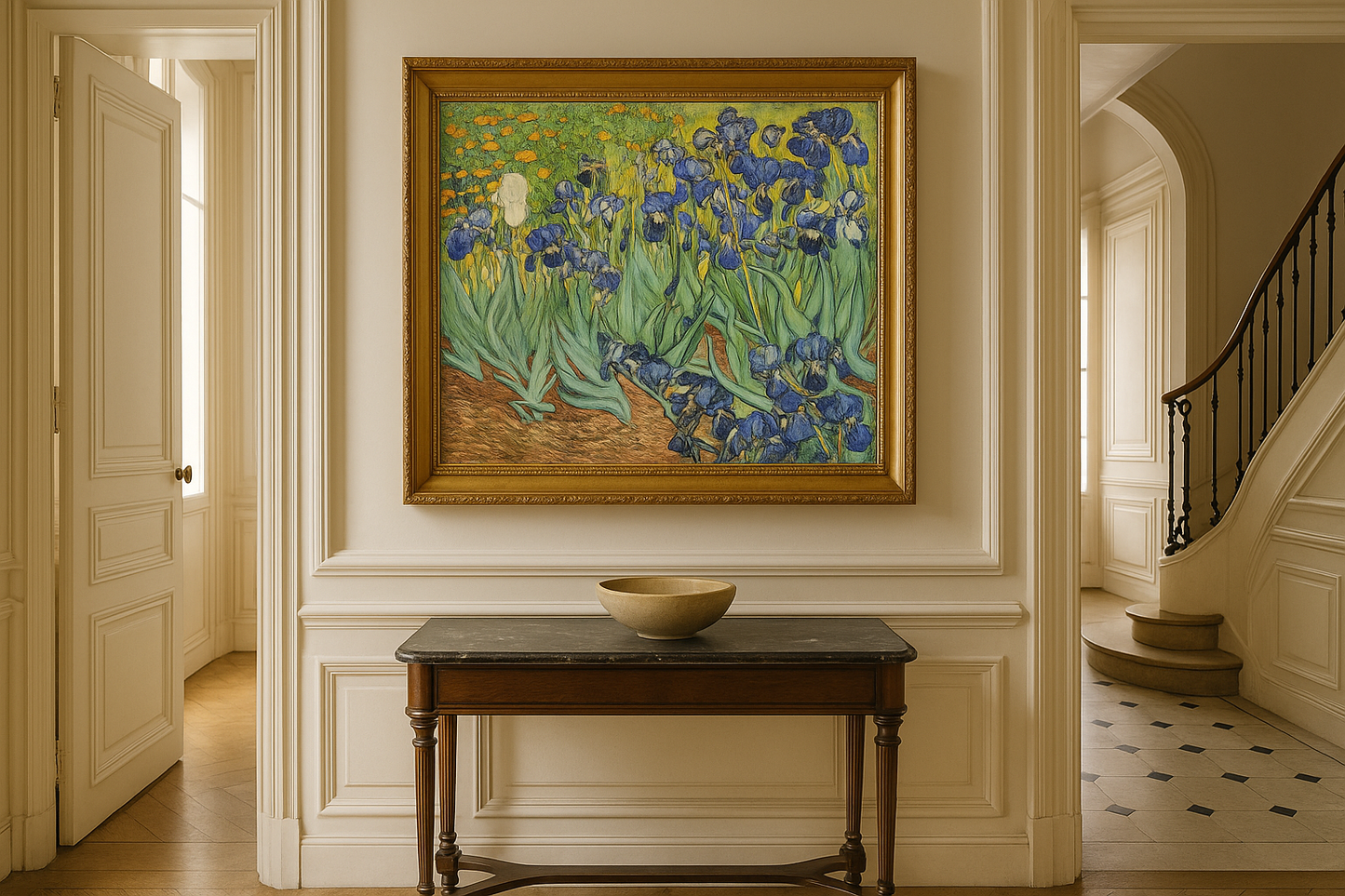 🖼️ ดอกไอริส – Vincent van Gogh (1889)