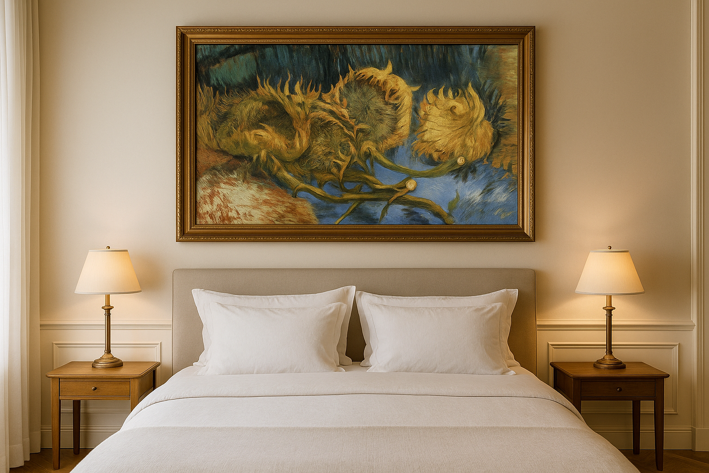 🌻 ทานตะวันสี่ดอกที่เหี่ยวเฉา – Vincent van Gogh (1887)