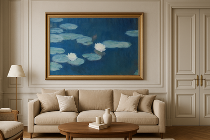 บัวสีน้ำเงิน – Claude Monet (ประมาณปี 1906)