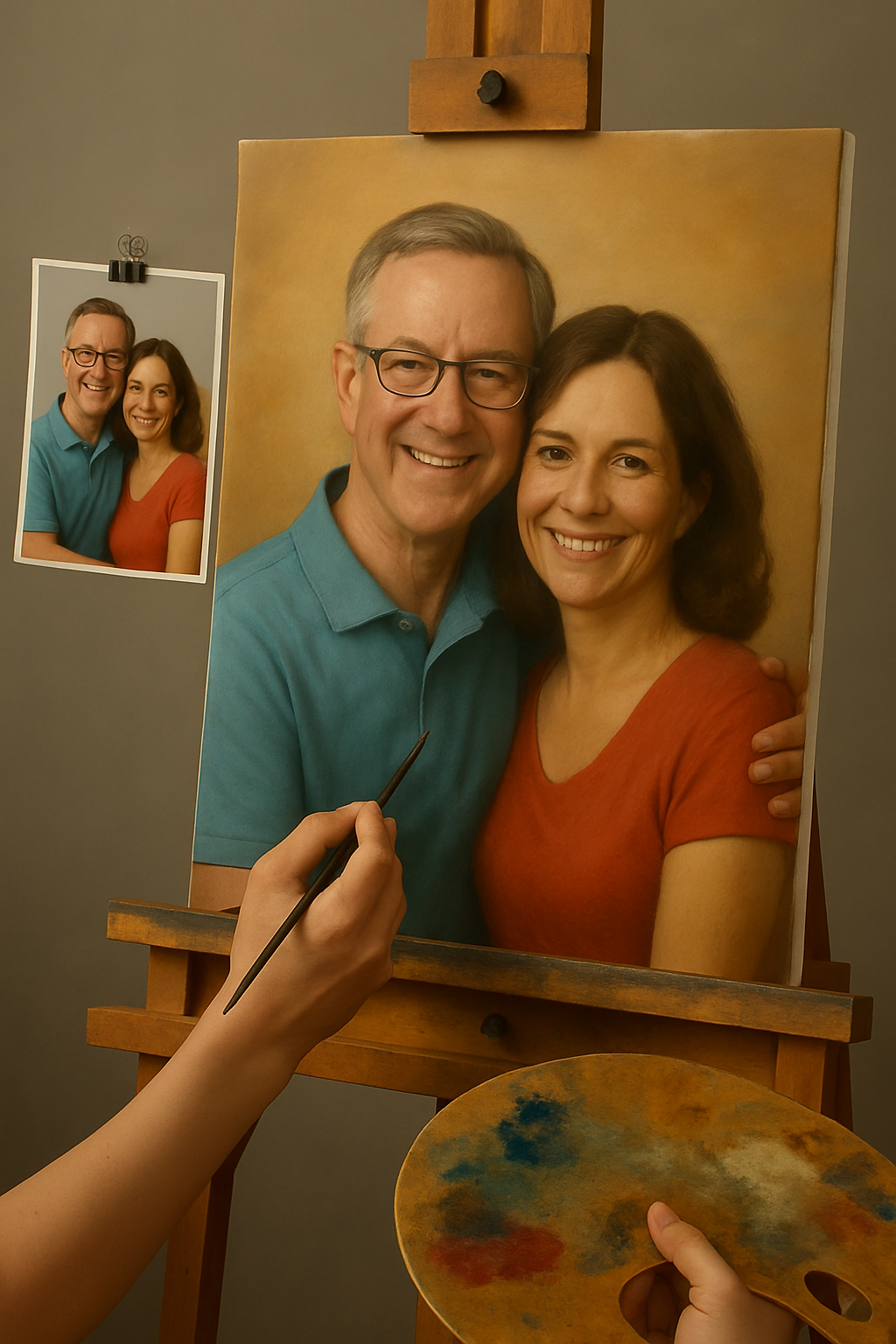 💑 ภาพวาดคู่รักที่ปรับแต่งได้ – ภาพวาดสีน้ำมันที่ไม่เหมือนใครและเต็มไปด้วยอารมณ์