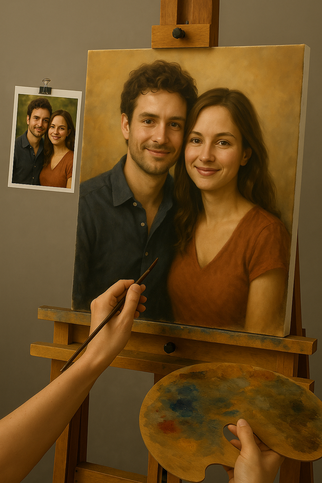 💑 ภาพวาดคู่รักที่ปรับแต่งได้ – ภาพวาดสีน้ำมันที่ไม่เหมือนใครและเต็มไปด้วยอารมณ์