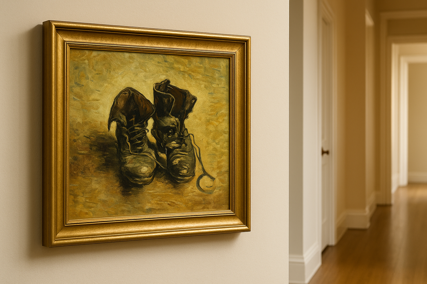 🥾 รองเท้าคู่หนึ่ง – Vincent van Gogh (1886)
