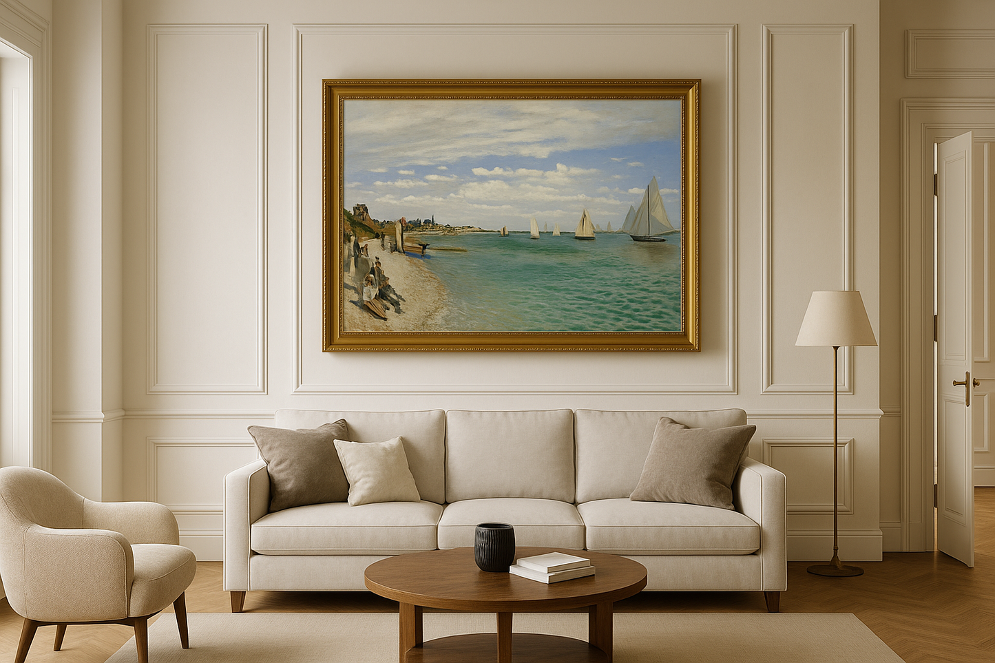 ⛵ การแข่งขันเรือใบที่ Sainte-Adresse – Claude Monet (1867)