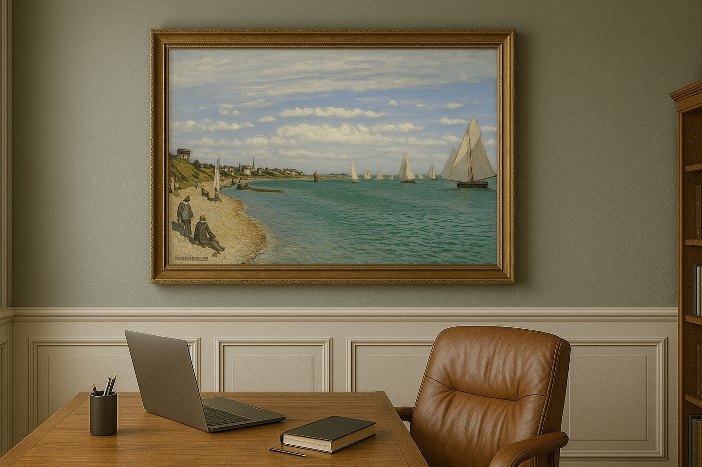 ⛵ การแข่งขันเรือใบที่ Sainte-Adresse – Claude Monet (1867)