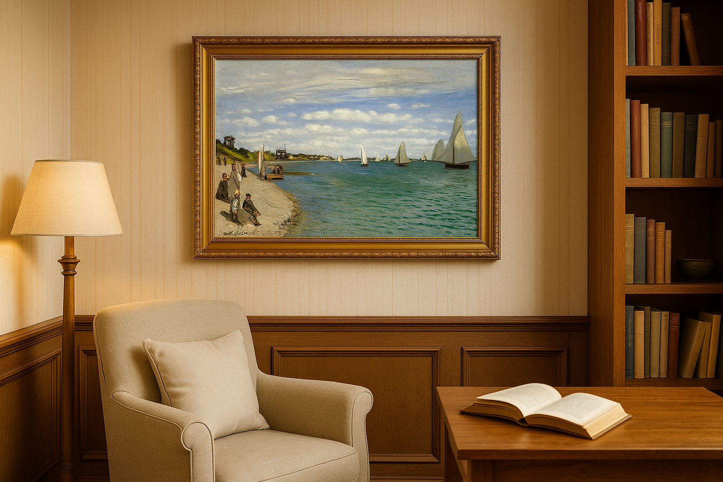 ⛵ การแข่งขันเรือใบที่ Sainte-Adresse – Claude Monet (1867)