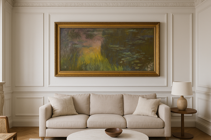 Nymphéas, พระอาทิตย์ตก – Claude Monet (ประมาณ 1915–1920)