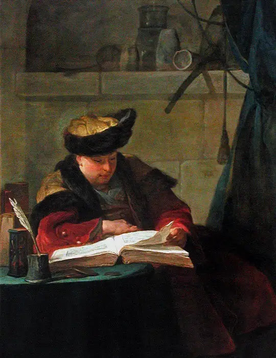Un chimiste dans son laboratoire - Jean Siméon Chardin - Alpha Reproduction