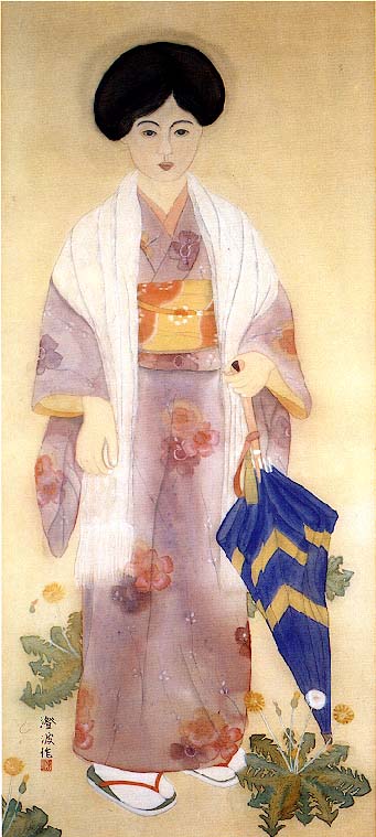 La Sortie, Chen Cheng-po, 1926, huile sur toile