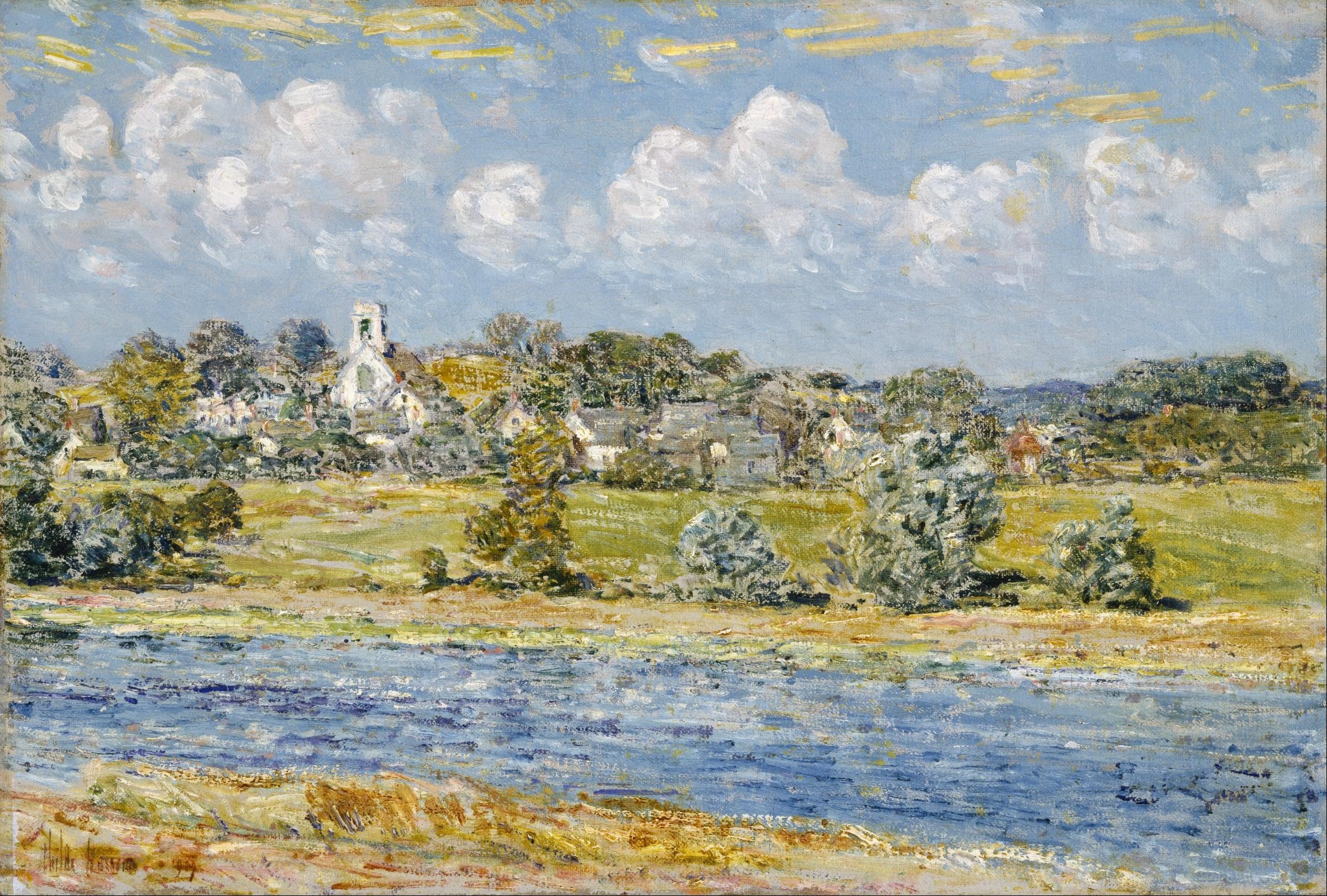 Paysage à Newfields, New Hampshire - Childe Hassam