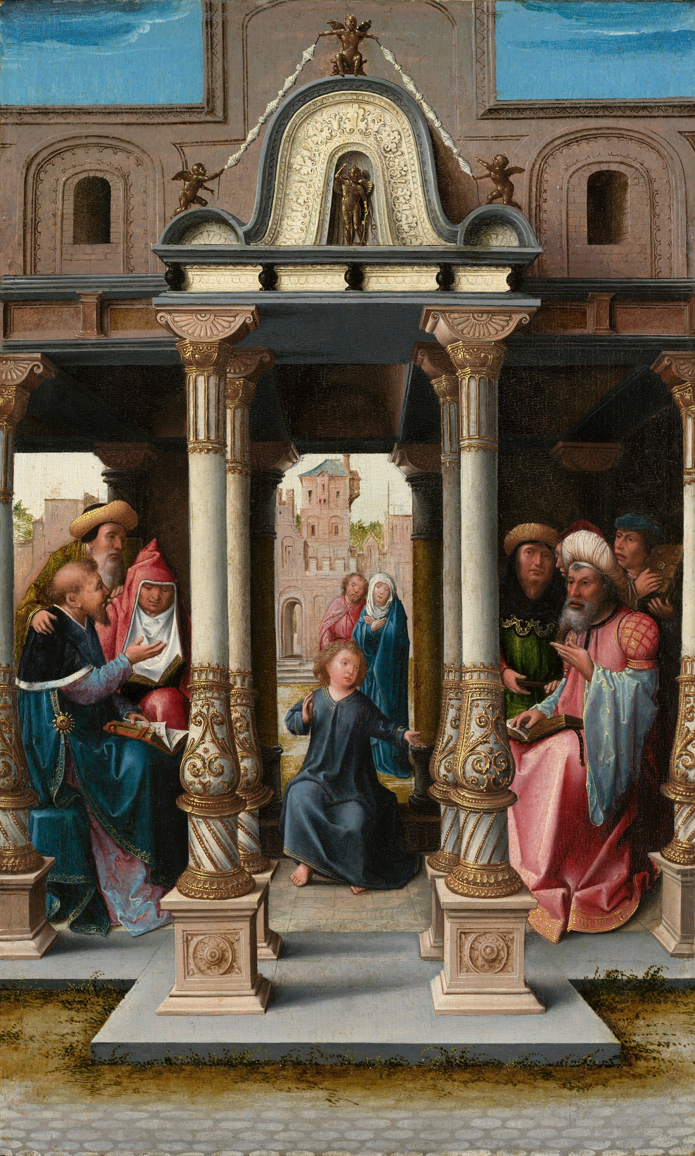 Le Christ parmi les Docteurs [avers] - Bernard van Orley