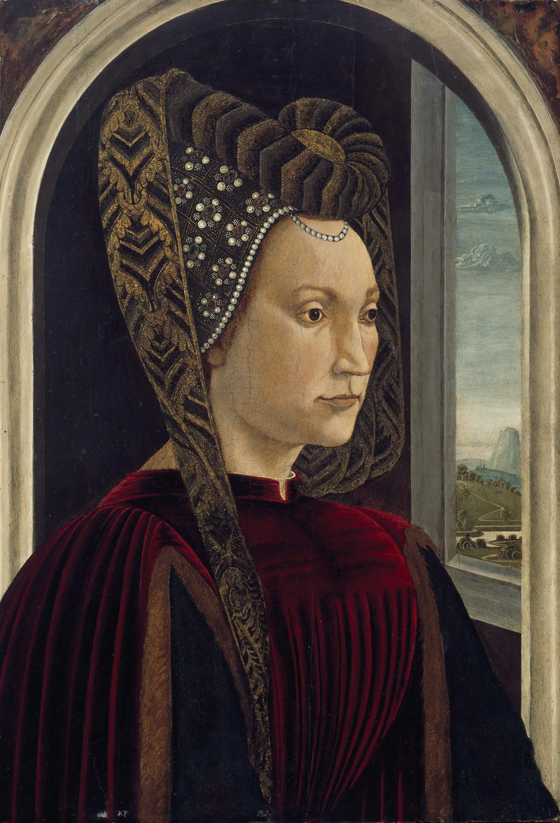 ภาพเหมือนที่เชื่อว่าเป็น Clarice Orsini ภรรยาของ Laurent le Magnifique - Domenico Ghirlandaio