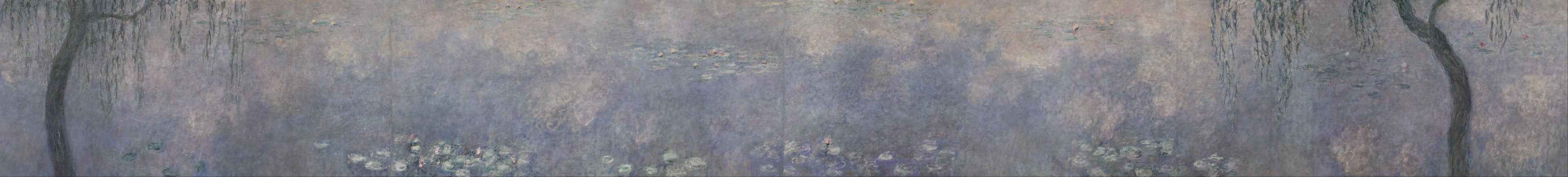 ดอกบัว : ต้นหลิวสองต้น - Claude Monet
