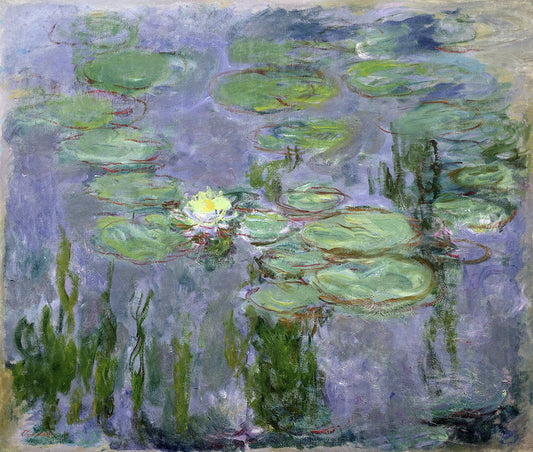 🌼 ดอกบัวสว่างไสว – Claude Monet