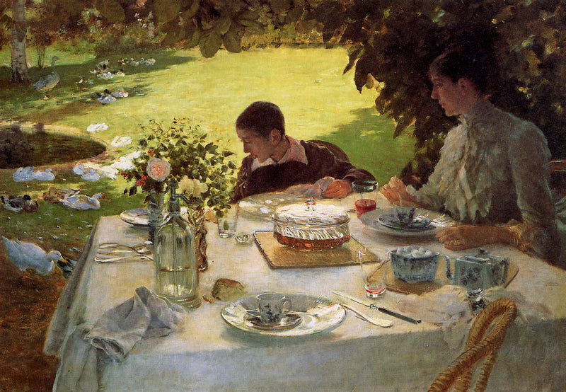 อาหารเช้าในสวน - Giuseppe De Nittis