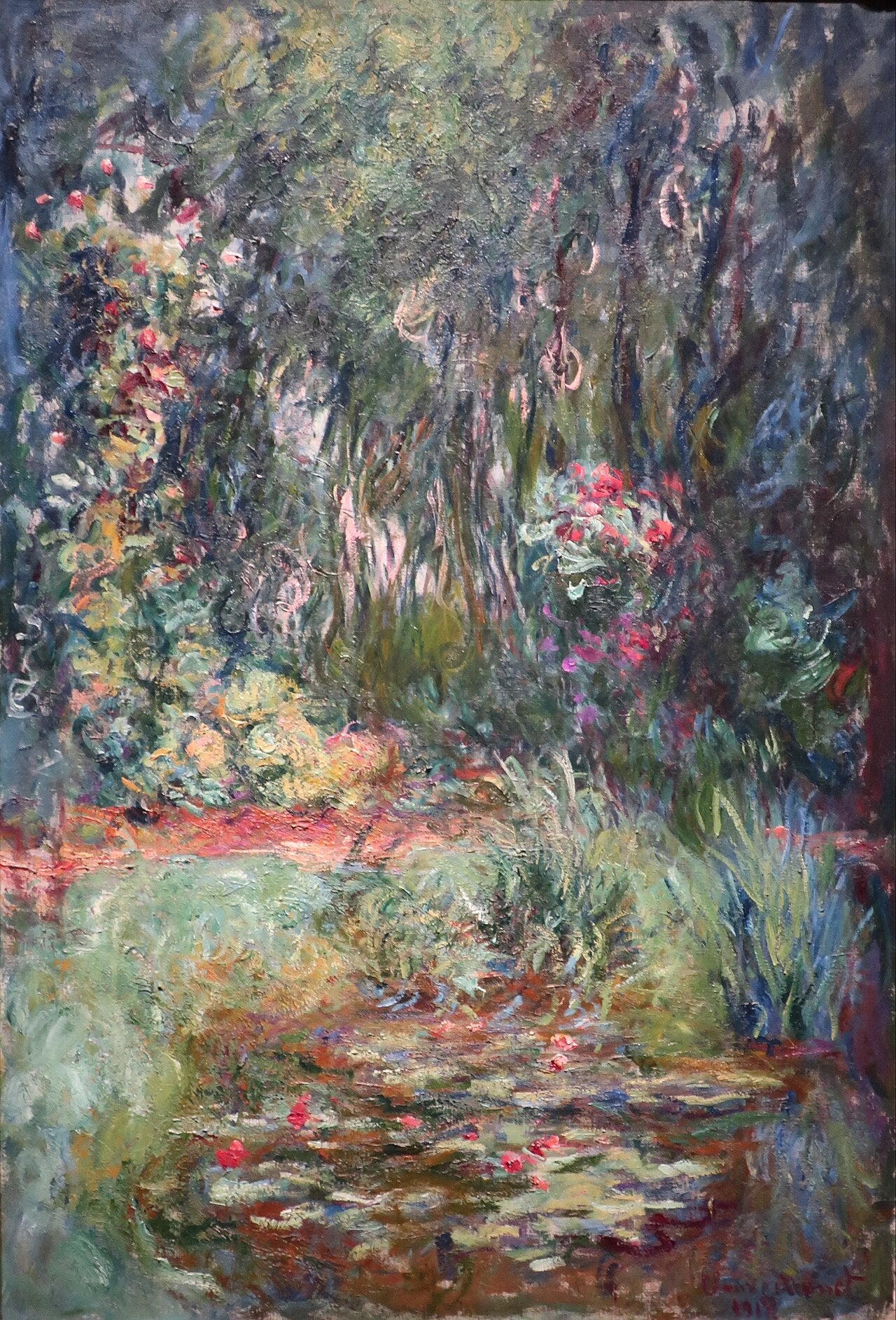 🍃 มุมน้ำพุที่มีดอกบัวสาย – Claude Monet