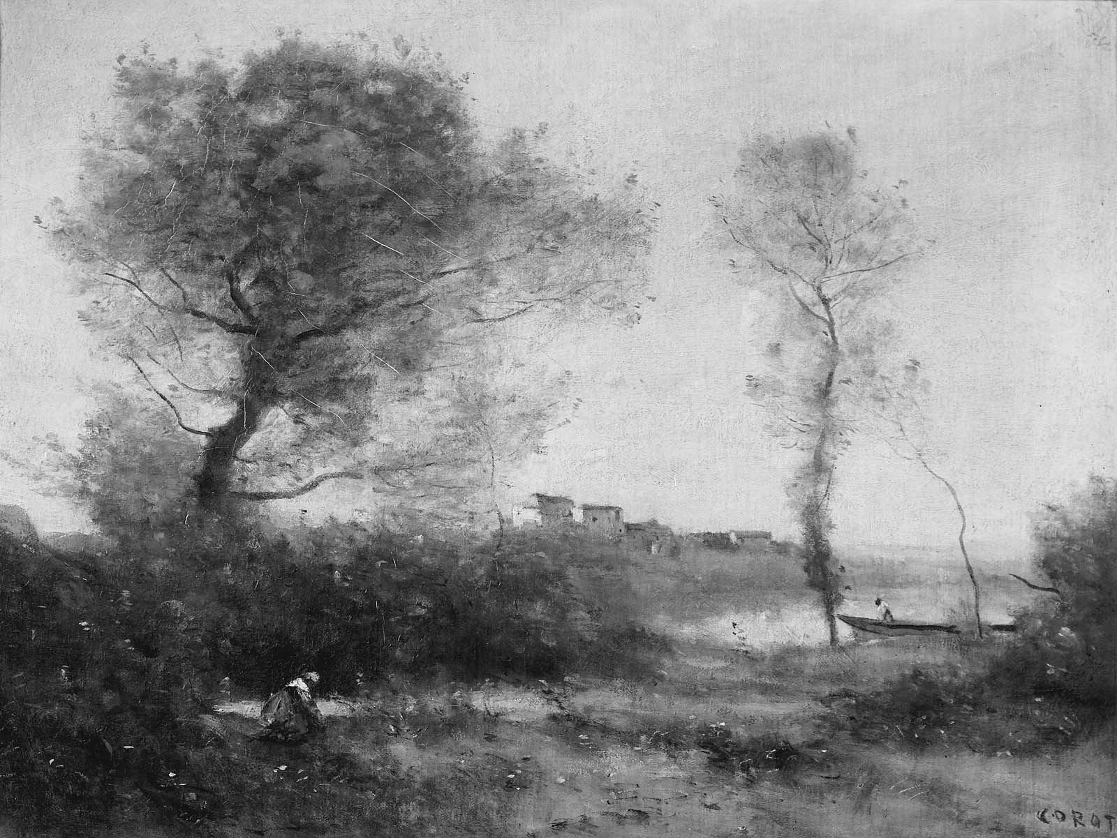 Souvenir des bords de Saône - Jean-Baptiste Camille Corot