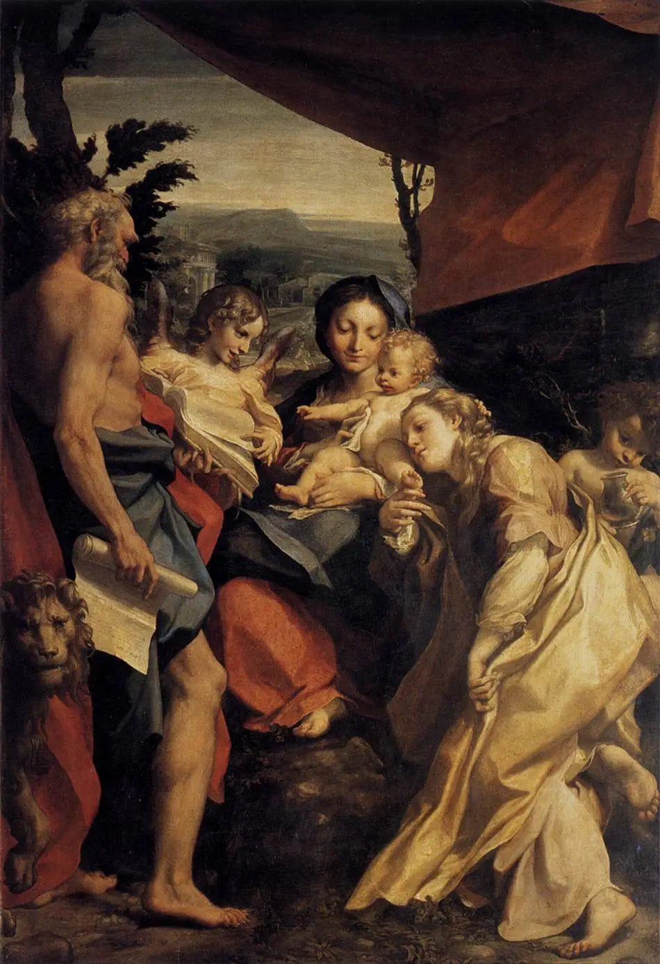 Madone de Saint Jérôme - Antonio da Correggio - Alpha Reproduction