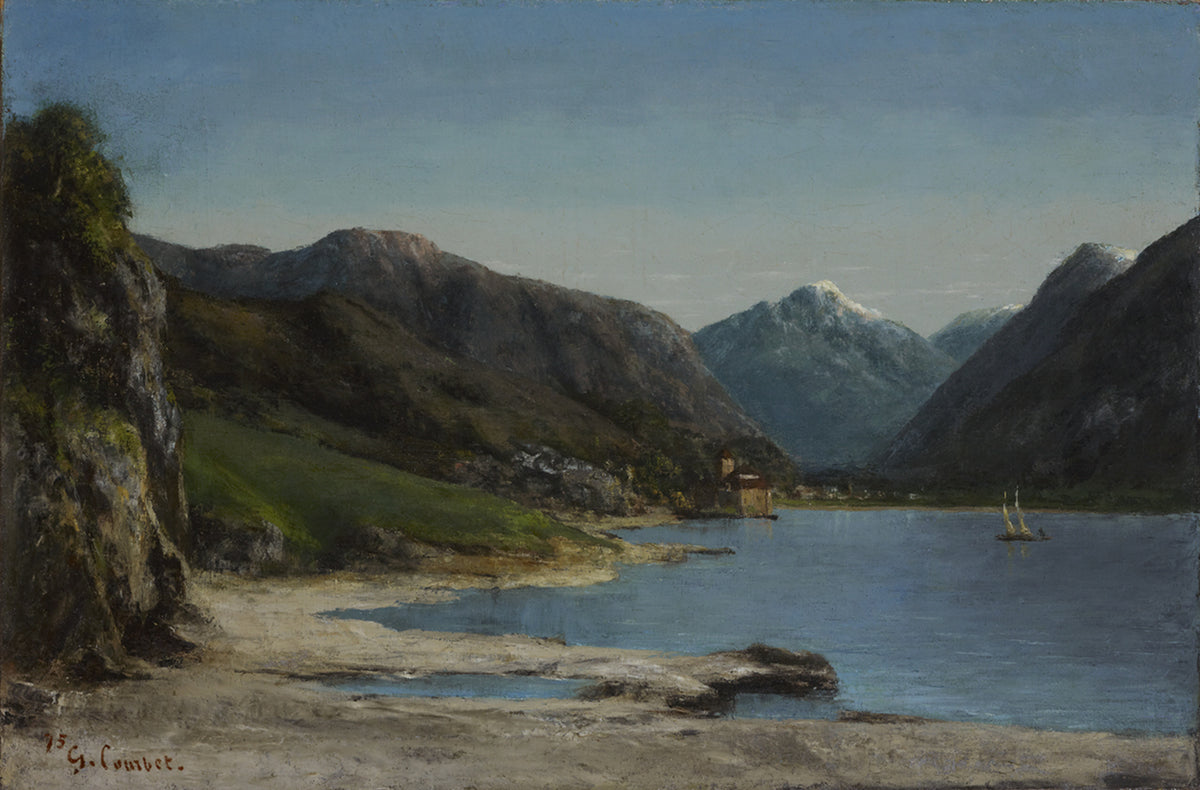 Chillon, vu de loin - Gustave Courbet