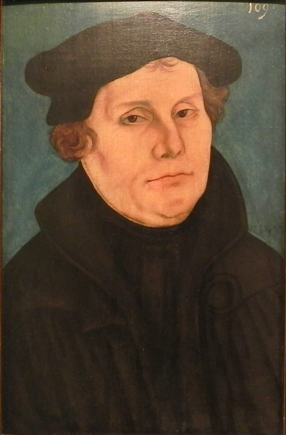 Martin Luther, en buste, tourné vers la droite - Lucas Cranach the Elder