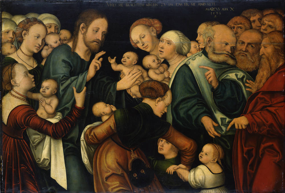 Le Christ bénissant les enfants - Lucas Cranach the Elder