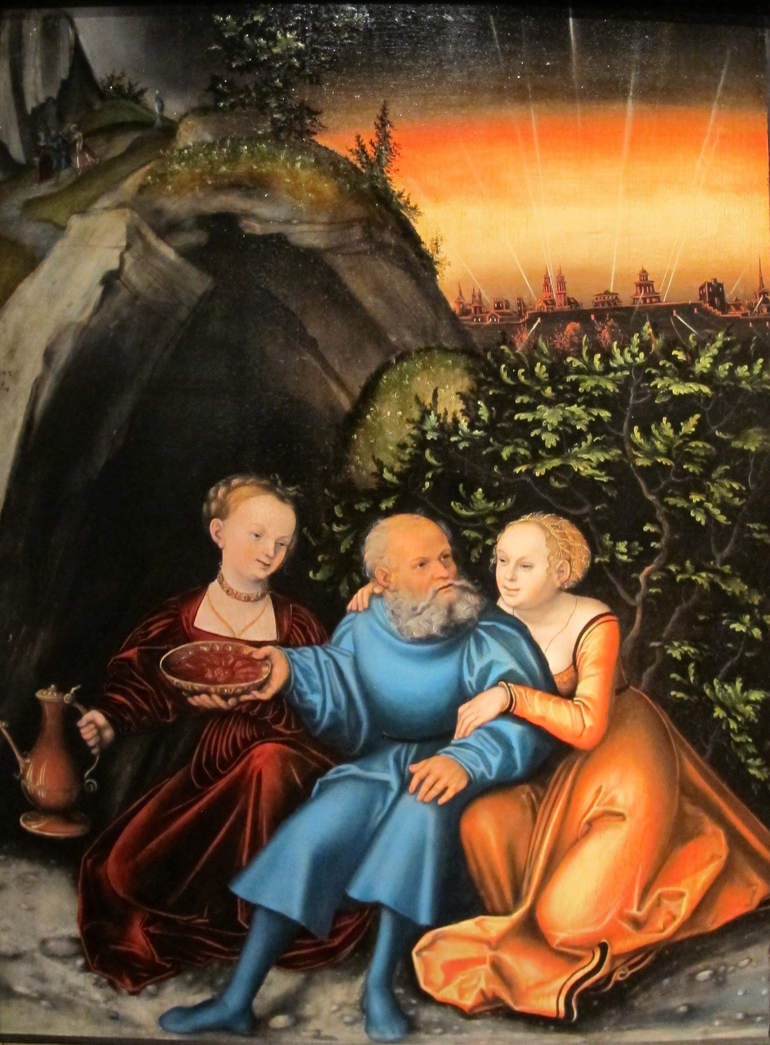Lot et ses filles - Lucas Cranach the Elder