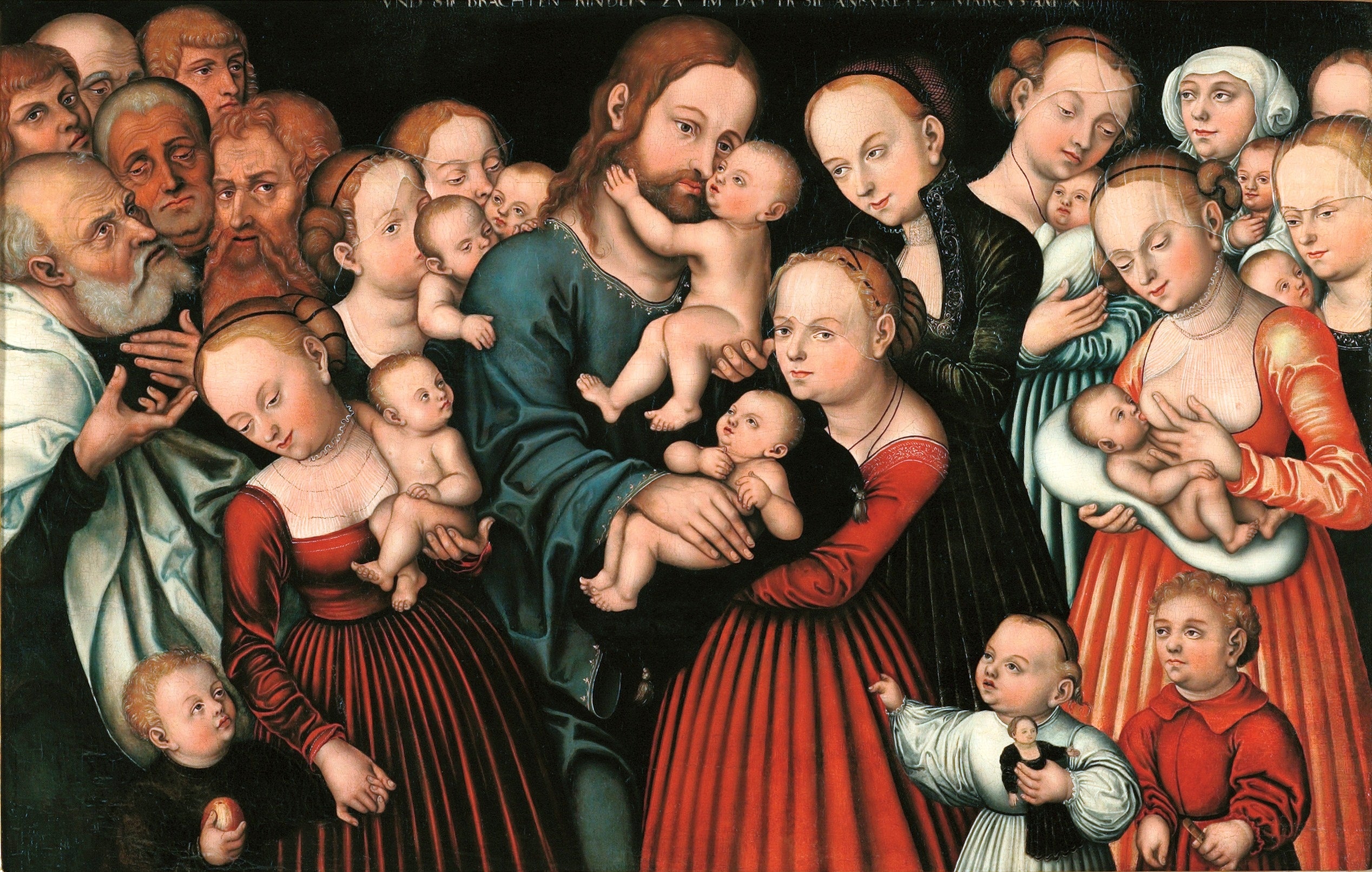 Le Christ bénissant les enfants - Lucas Cranach the Elder
