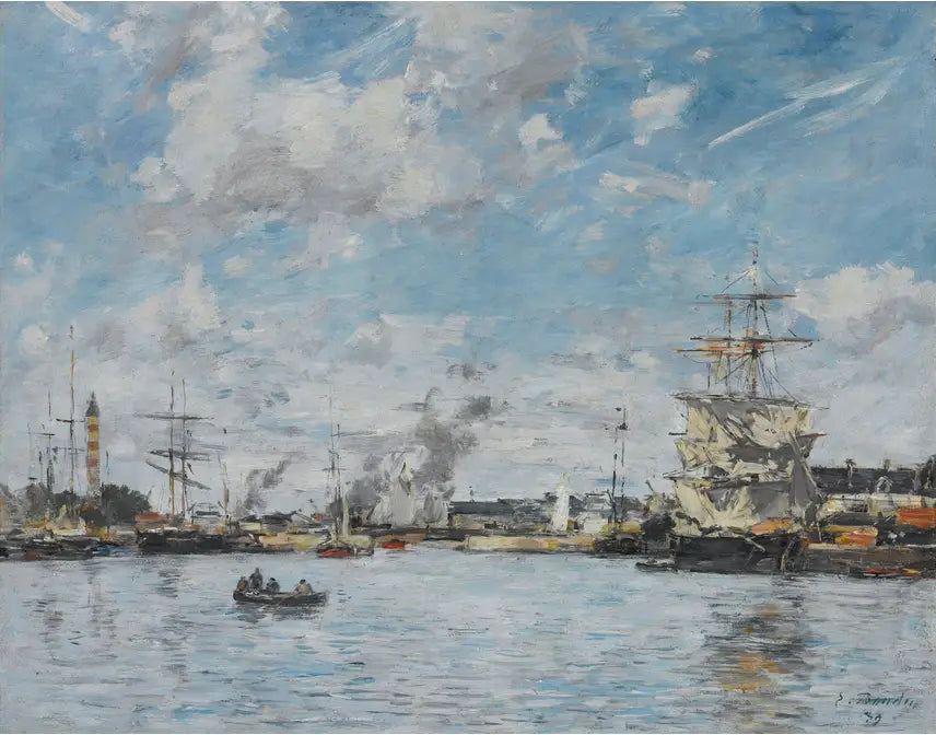 Reproduction du tableau « Deanville. Le Bassin - Eugène Boudin » par Alpha Reproduction en peinture à l’huile