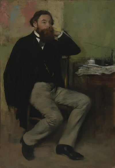 Reproduction du tableau « Alfred Niaudet - Edgar Degas » par Alpha Reproduction en peinture à l’huile
