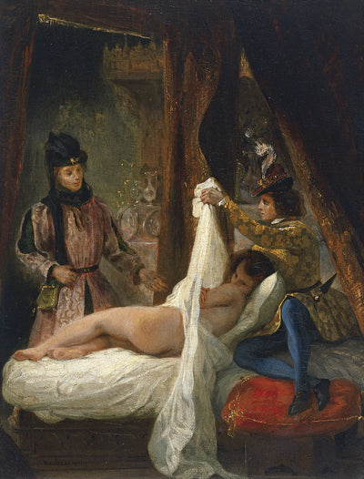 Reproduction du tableau « Louis d'Orléans montrant sa maîtresse - Eugène Delacroix » par Alpha Reproduction en peinture à l’huile