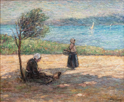 Deux bretonnes au bord de la mer - Henri Lebasque