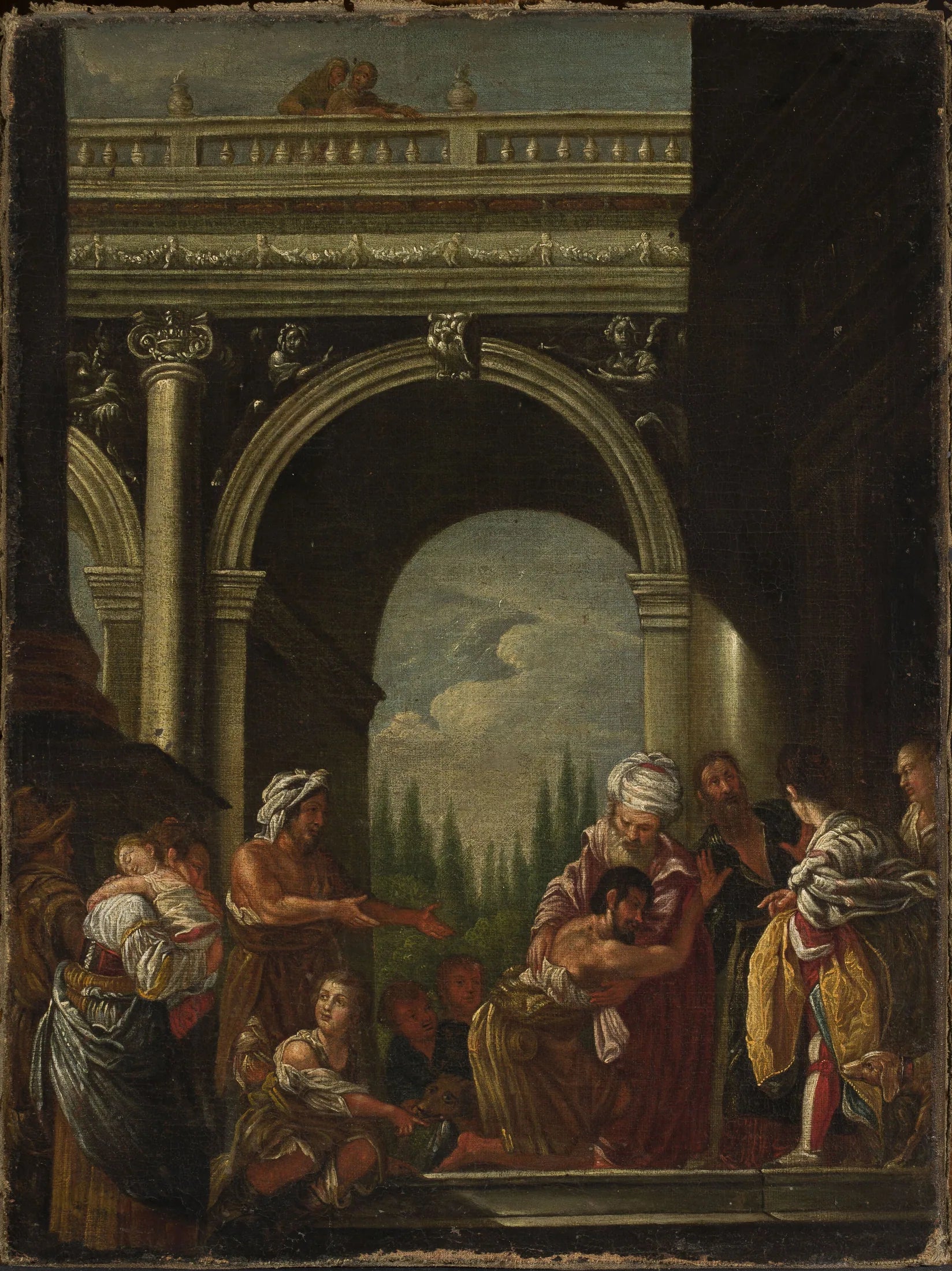 Le retour du fils prodigue - Domenico Fetti image 1 tableau peint à l’huile sur toile
