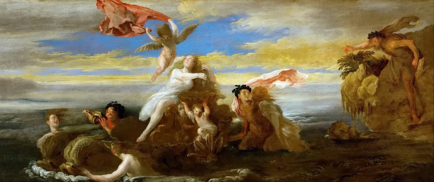 Galatée et Polyphème - Domenico Fetti image 1 tableau peint à l’huile sur toile