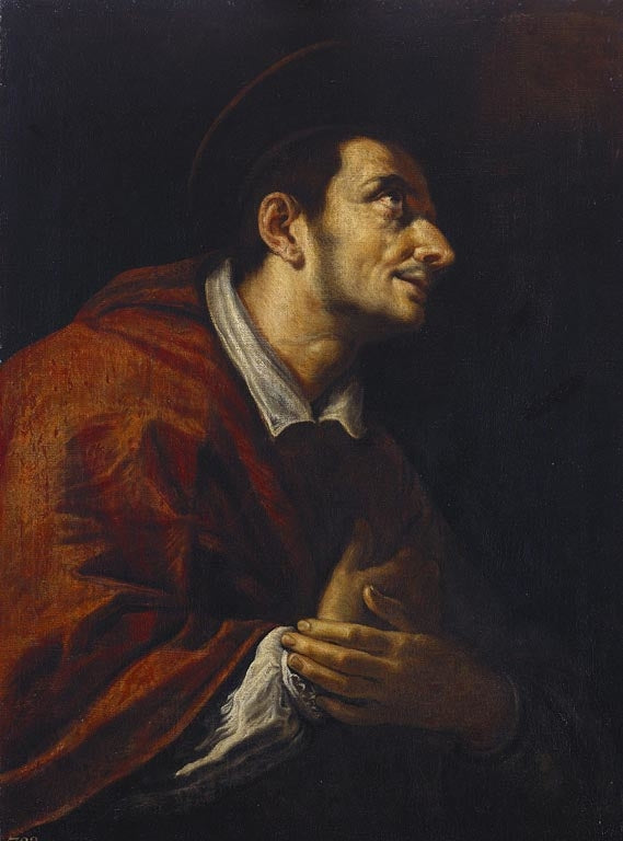 Saint Charles Borromée (1538-1584) - Domenico Fetti image 1 reproduction de peinture à l’huile
