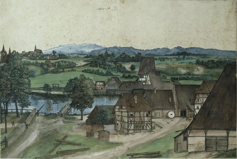 La Tréfilerie sur la Pegnitz, près de Nuremberg - Albrecht Dürer