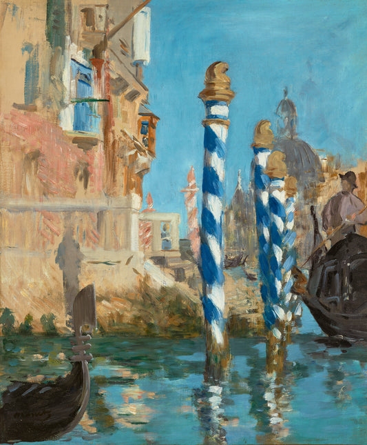 Reproduction du tableau « Grand Canal à Venise - Édouard Manet » par Alpha Reproduction en peinture à l’huile