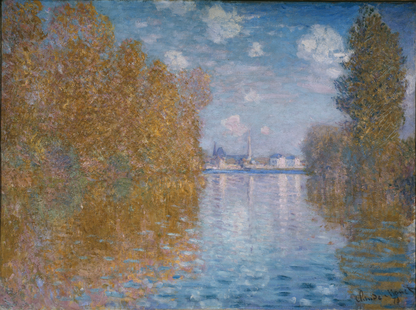 ฤดูใบไม้ร่วงบนแม่น้ำแซน – Claude Monet, ประมาณปี 1880