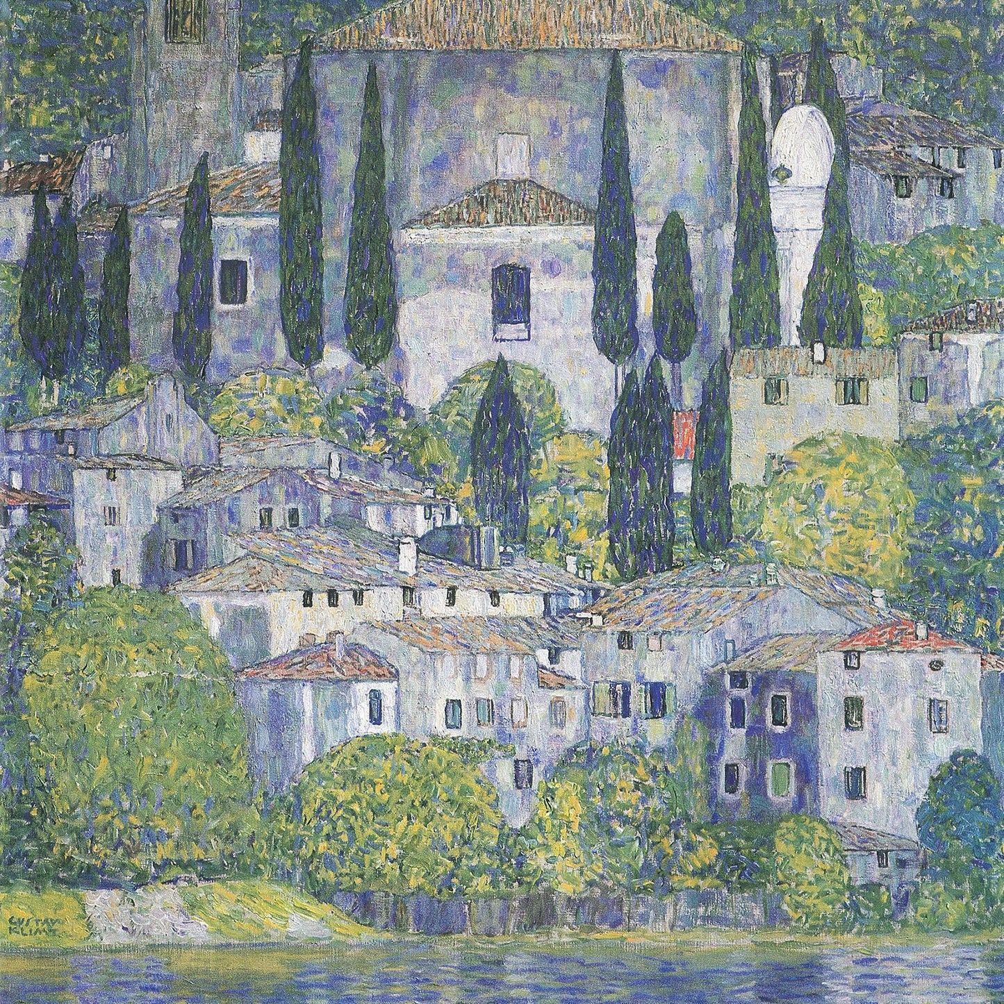 🏰✨ โบสถ์ที่ Cassone – Gustav Klimt (1913)