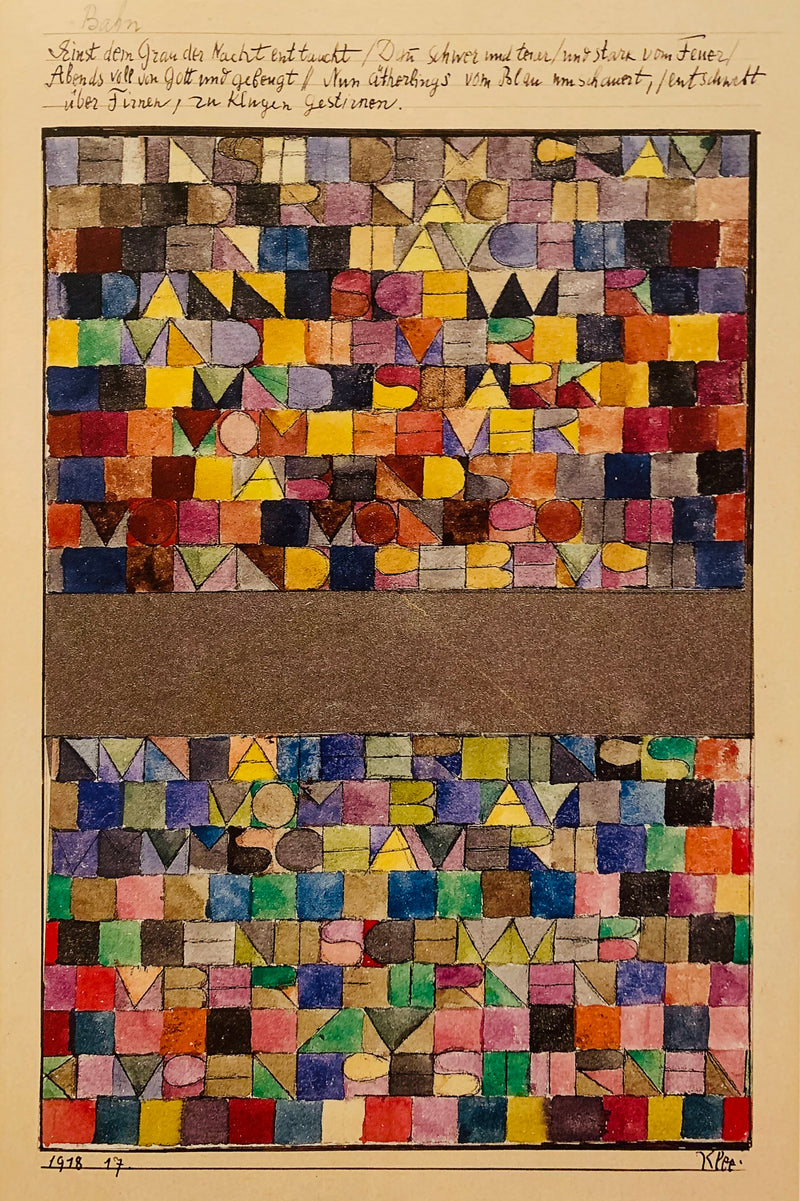 Jadis surgi du gris de la nuit… - Paul Klee