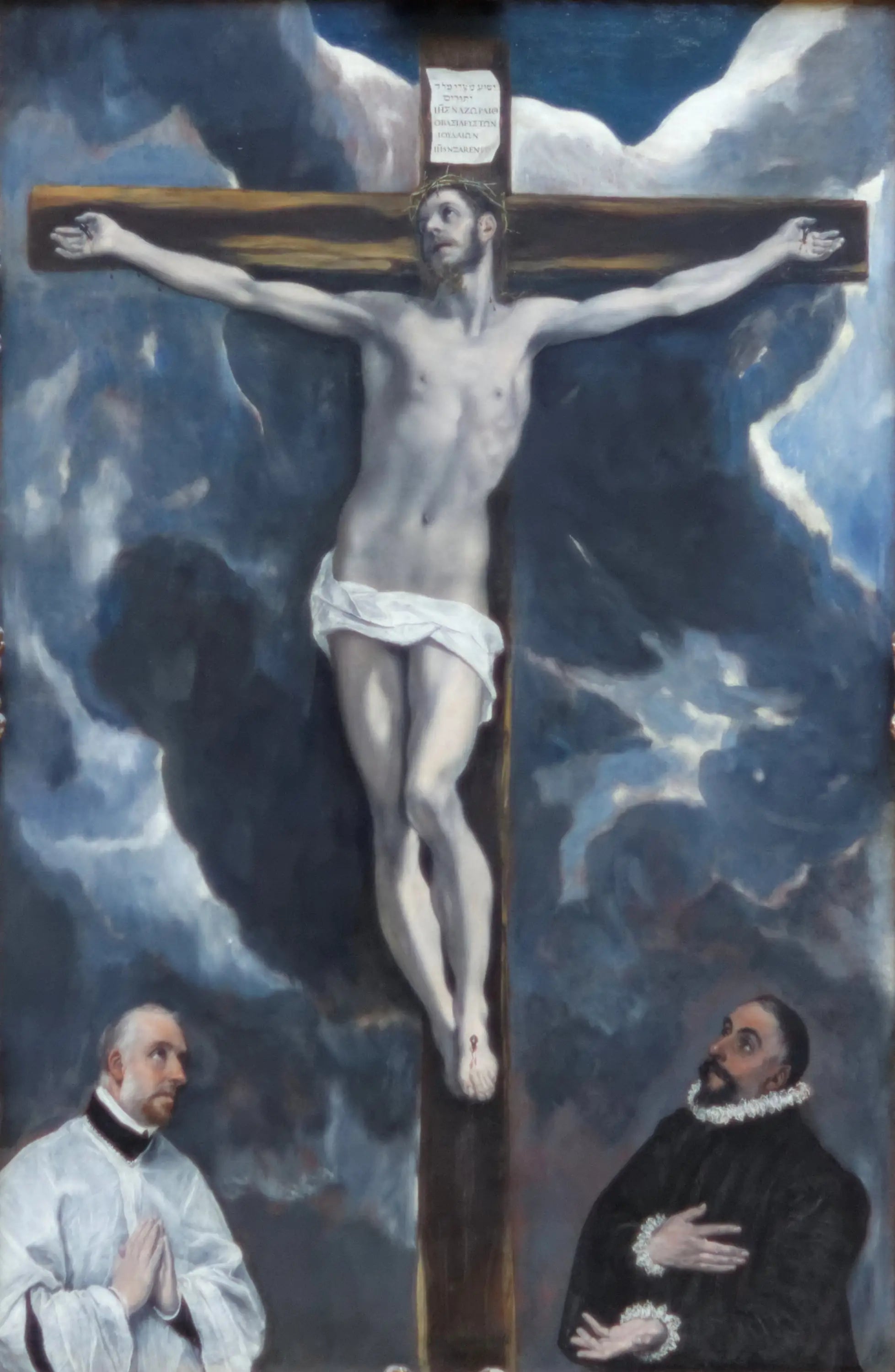 Christ en croix adoré par deux donateurs - El Greco - Alpha Reproduction